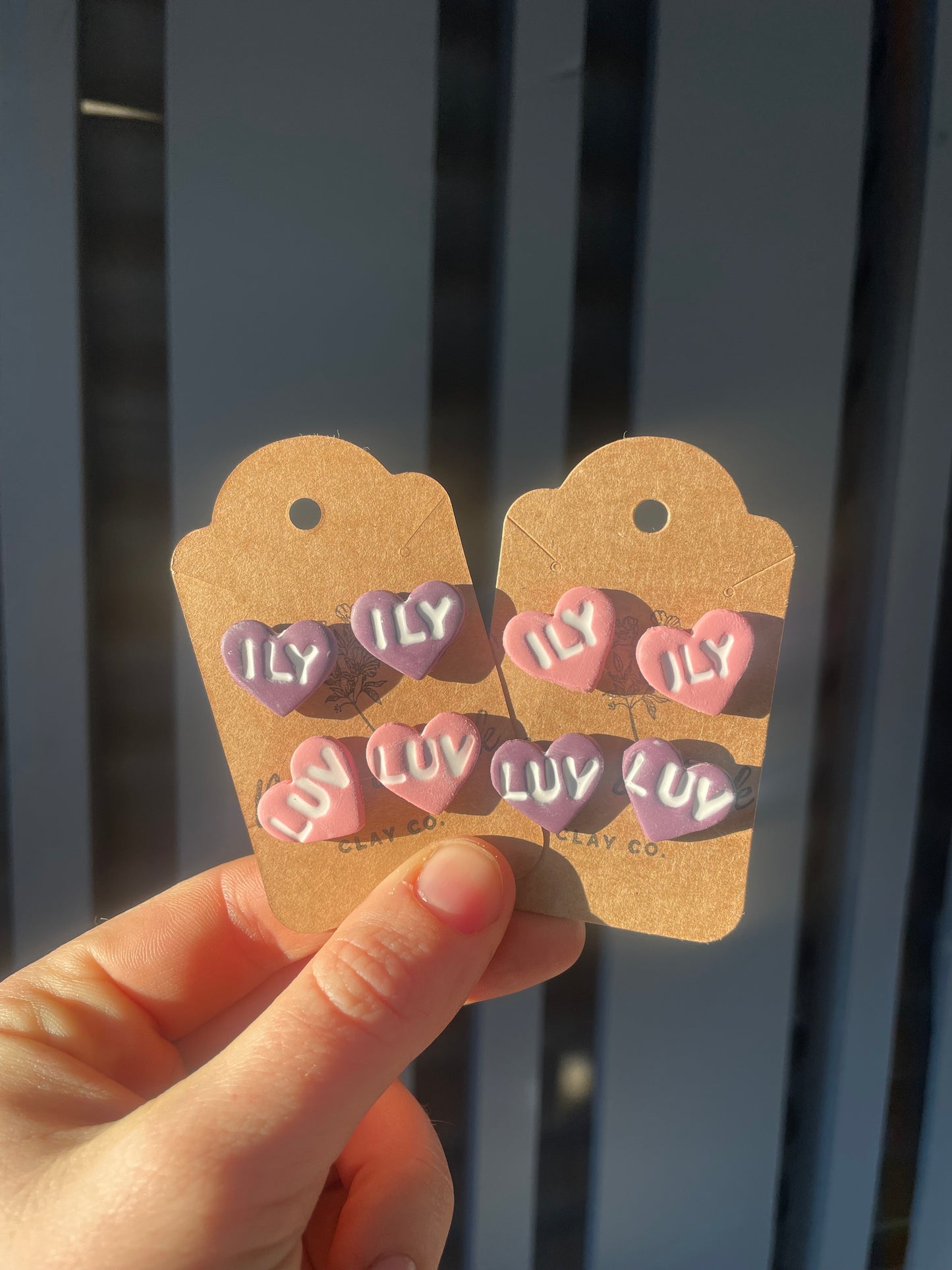 Conversation heart studs