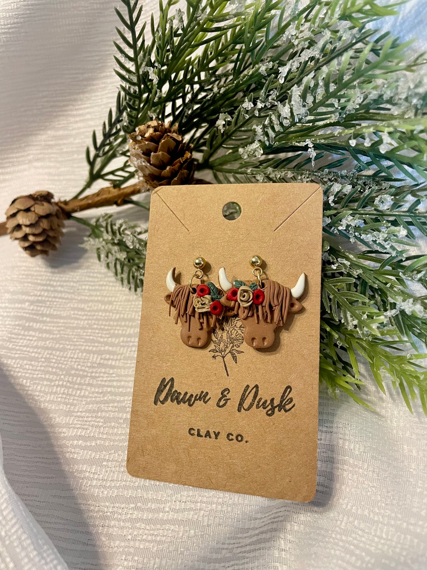 Christmas Highland Cow