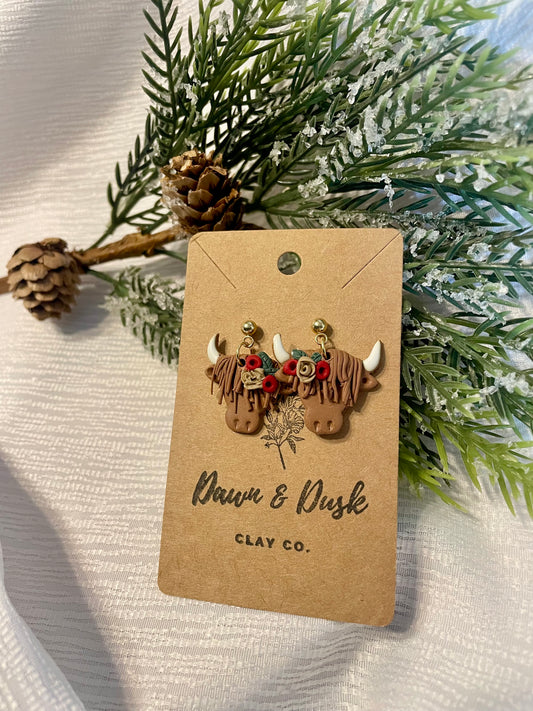 Christmas Highland Cow