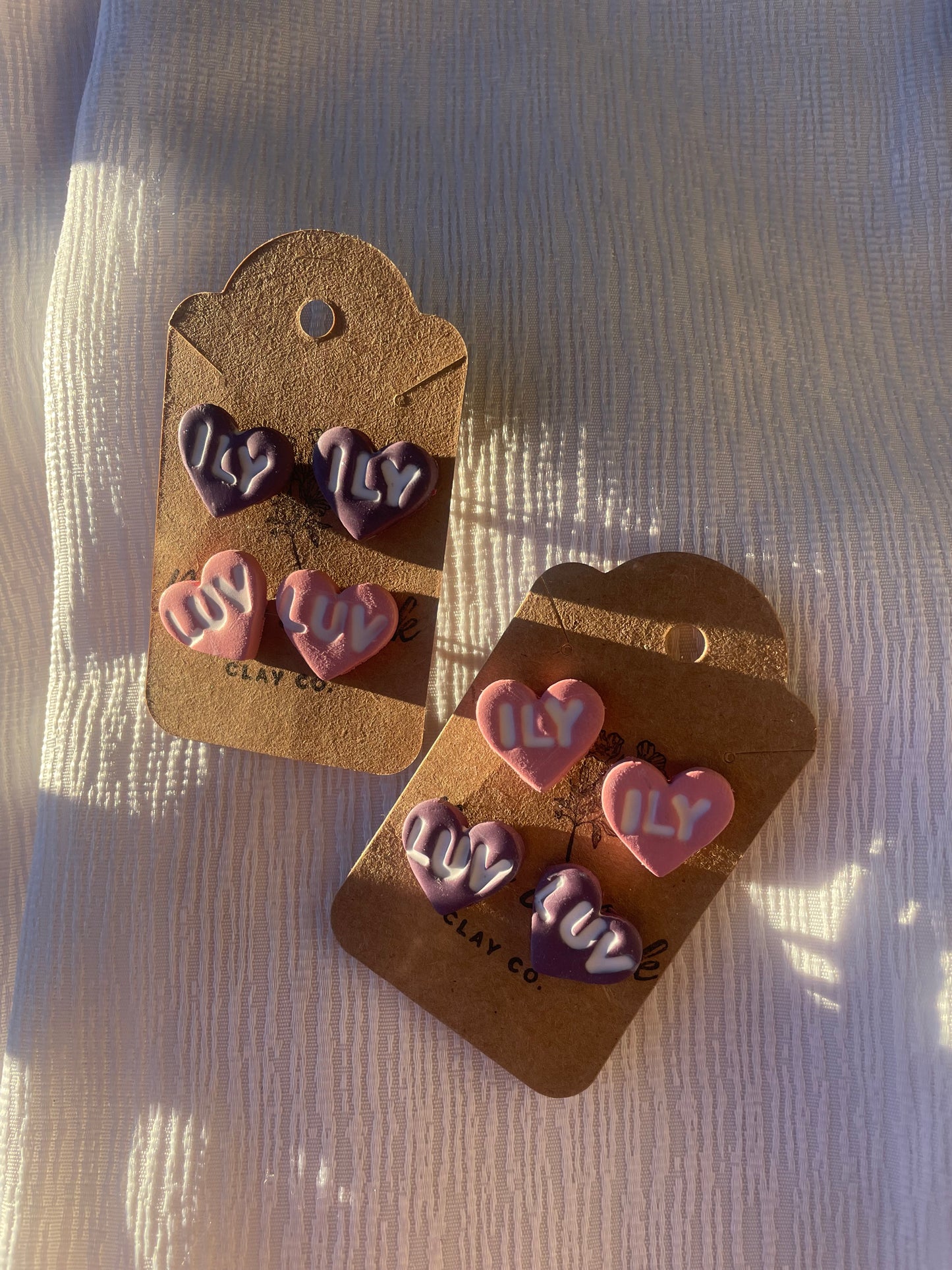 Conversation heart studs